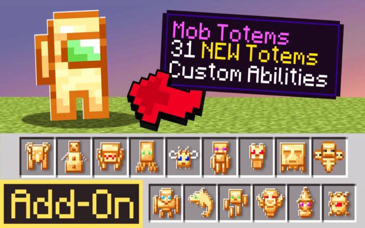 Cover art for Mob Totems, showing new functional items.