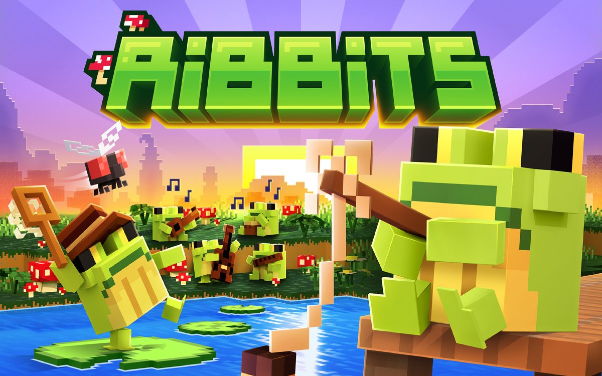 Cover art for Ribbits, a Minecraft Marketplace release by Refresh Studios.